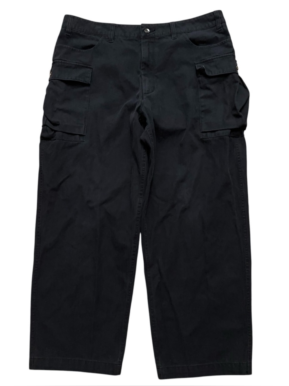 Nike Life Cargo Pants Mens Size 38 Woven Baggy Relaxed Fit HM6957-010 Black